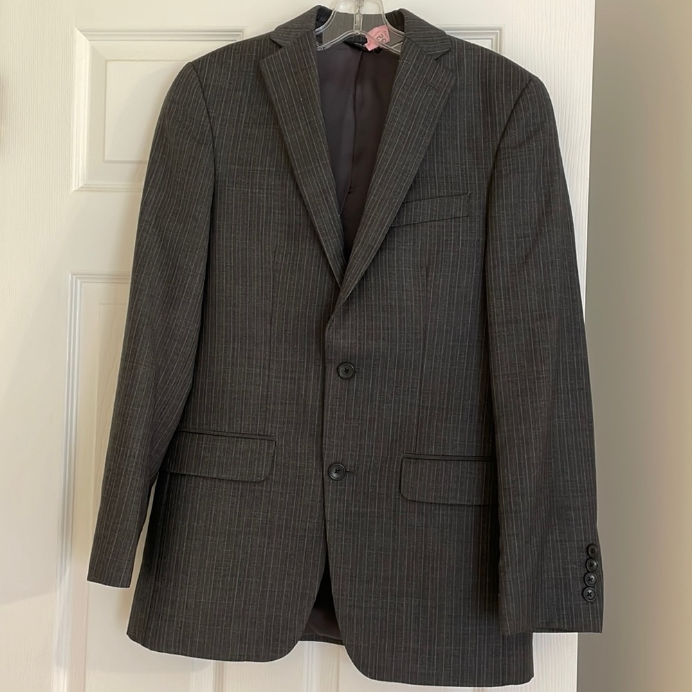 Like new Marc Anthony grey pinstripe suit